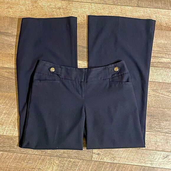 The Limited, Drew-Fit, Lined, Navy, Clasp—Front, Suit/Dress-Slacks/. Size 10. - Picture 1 of 10